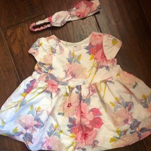 Floral dress with matching headband